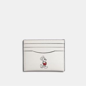 Disney X Coach Card Case With Mickey Mouse NWT